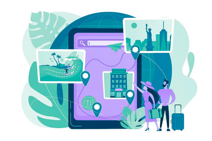 Tour booking illustration